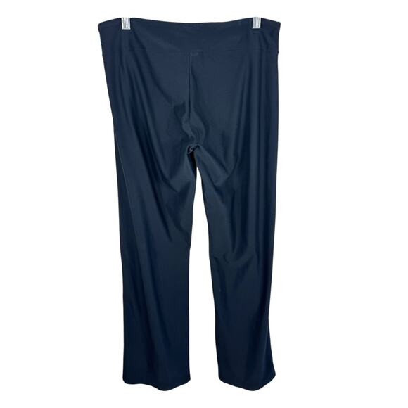 Nike Dri-Fit Black Boot Cut Mid Rise Pull On Stretchy Athletic Leggings Size M - Picture 2 of 5